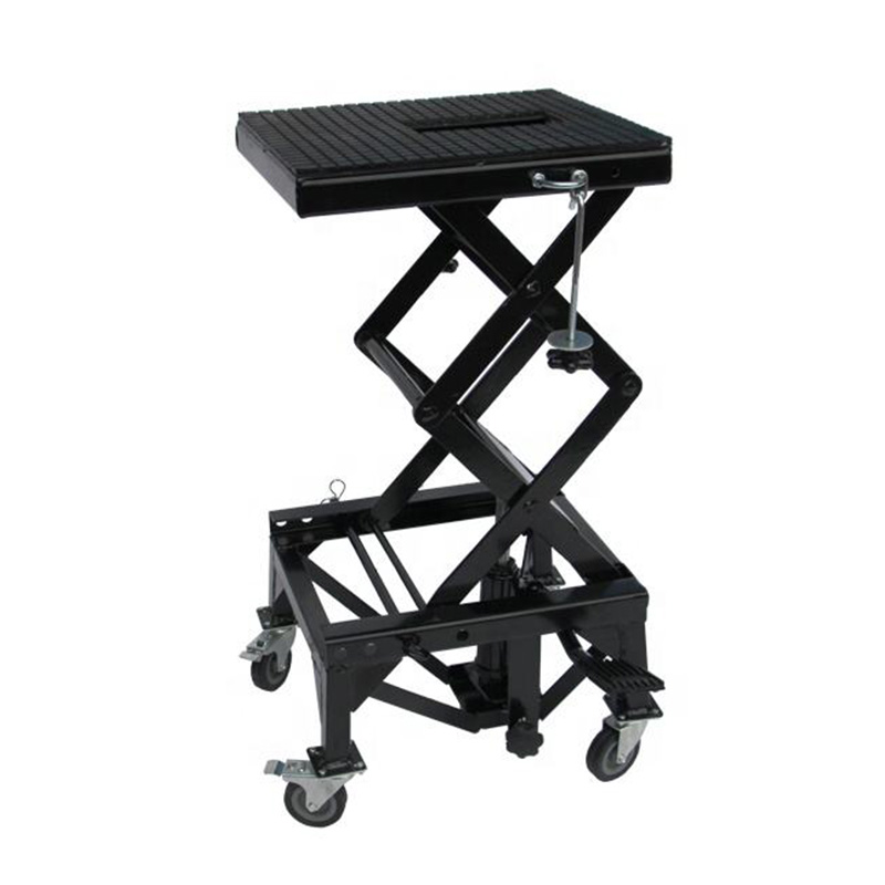 300LBS Hydraulic Motorcycle lift with wheels CE